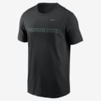 Michigan State Spartans Primetime Evergreen Wordmark Men's Nike College T-Shirt - Black