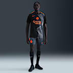 Camisola de futebol do equipamento de aquecimento Nike Dri-FIT Total 90 do terceiro equipamento Academy Pro Inter de Milão para homem