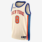 OG Anunoby New York Knicks City Edition Men's Nike NBA Swingman Jersey - Natural