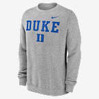 Duke Blue Devils Primetime Primary Stack Men's Nike College Pullover Crew