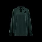 Polo oversized de cierre 1/4 para mujer Nike Sportswear Phoenix Fleece