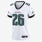 Jersey Nike de la NFL Game para mujer Saquon Barkley Philadelphia Eagles - Blanco