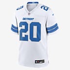 Barry Sanders Detroit Lions Men's Nike NFL Game Football Jersey - White