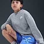 Shorts de French Terry para niños talla grande Nike Sportswear Club