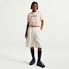 Nike Sportswear Women's Loose Short-Sleeve French Terry Crew-Neck Sweatshirt