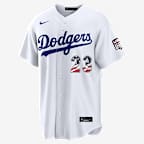 Kyle Tucker Los Angeles Dodgers USA 250 Men's Nike MLB Stadium Jersey - White