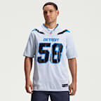 Penei Sewell Detroit Lions Rivalries Collection Men's Nike NFL Game Jersey - Silver