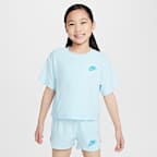 Conjunto de 2 piezas de felpa tipo toalla "Let's Roll" para niños talla pequeña Nike