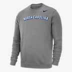 North Carolina Club Fleece Men's Nike College Sweatshirt - Dark Grey Heather