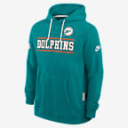 Sudadera con gorro sin cierre Nike Dri-FIT de la NFL para hombre Miami Dolphins Alt Standard Issue - Agua
