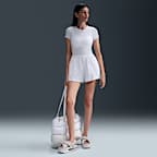 Playera de manga corta de tela de minicanalé ajustada cropped para mujer Nike Sportswear Chill Knit