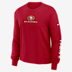San Francisco 49ers Boxy Women's Nike NFL Long-Sleeve T-Shirt