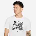 เสื้อยืดบาสเก็ตบอลผู้ชาย Nike Dri-FIT “Blood, Sweat, Basketball”