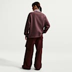 Nike Sportswear Phoenix Fleece oversized poloshirt met graphic voor dames