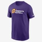 Playera Nike de la NFL para hombre Minnesota Vikings Team Outline Essential T-Shirt - Morado