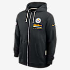 Pittsburgh Steelers Utility Player Sideline Men's Nike Dri-FIT NFL Full-Zip Hoodie - Black