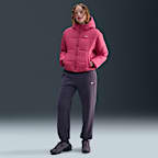 Damska kurtka z kapturem o luźnym kroju Therma-FIT Nike Sportswear Classic Puffer