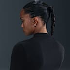 T-shirt Slim Fit a manica lunga con collo alto Nike Sportswear Chill Knit – Donna