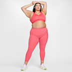 สปอร์ตบราผู้หญิงเสริมฟองน้ำ Nike Swoosh Medium Support (พลัสไซส์)