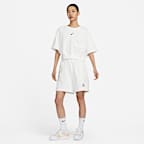 เสื้อแขนสั้นผ้าเฟรนช์เทรีผู้หญิง Nike Sportswear City Utility