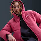 Damska kurtka z kapturem o luźnym kroju Therma-FIT Nike Sportswear Classic Puffer