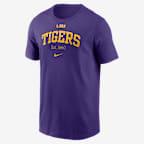 LSU Academic Arch Men's Nike College T-Shirt - Purple