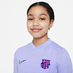 เสื้อแข่งฟุตบอลเด็กโต Nike Dri-FIT FC Barcelona 2021/22 Stadium Away