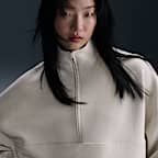 Nike 24.7 ImpossiblySoft Women's Dri-FIT Oversized 1/2-Zip Top