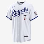 Bobby Witt Jr. Kansas City Royals USA 250 Men's Nike MLB Stadium Jersey - White