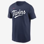 Minnesota Twins Fuse Wordmark Men's Nike MLB T-Shirt - Navy