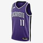 Jersey Nike Dri-FIT de la NBA Swingman para hombre Domantas Sabonis Sacramento Kings 2024/25 Hardwood Classics - Morado campo
