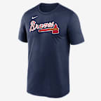 Playera Nike Dri-FIT de la MLB para hombre Ronald Acuña Jr. Atlanta Braves Legend Home
