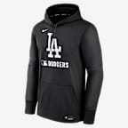 Los Angeles Dodgers Authentic Collection Men's Nike Therma MLB Pullover Hoodie