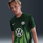 Vfl Wolfsburg 2025/2026 Stadium Thuis Nike Dri-Fit replica voetbaltop met korte mouwen voor heren
