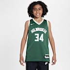 Maglia Milwaukee Bucks 2023/24 Icon Edition Swingman Nike NBA – Ragazzo/a