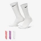 Nike Everyday Plus Cushioned Crew Socks (3 Pairs) - Multi-Color