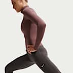 Damskie legginsy o pełnej długości z wysokim stanem Nike One Seamless Front