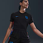 Short de foot replica Nike Dri-FIT Angleterre 2025/26 Stadium Extérieur pour femme