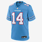 Carnell Tate Tennessee Titans Men's Nike NFL Game Jersey - Light Blue