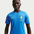 Brazil Strike Men's Nike Football Dri-FIT Short-Sleeve Top