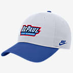 DePaul Nike College Campus Cap - White