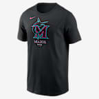 Miami Marlins City Connect Large Logo Men's Nike MLB T-Shirt - Black