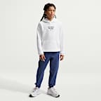 Sudadera con gorro sin cierre de lucha para niños talla grande Nike