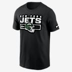 New York Jets Helmet Essential Men's Nike NFL T-Shirt - Black