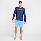 Playera de manga larga para hombre Nike Swim Hydroguard