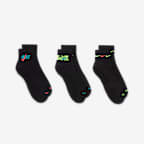 Nike Everyday Plus Cushioned Training Ankle Socks (3 Pairs)
