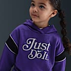 Conjunto de leggings y sudadera con gorro sin cierre infantil Nike Varsity Prep