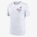 Alabama Campus Chest Stack Velocity Men's Nike Dri-FIT College T-Shirt - White