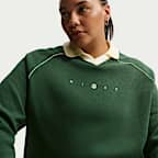 Nike Sportswear Phoenix Fleece Women's Oversized Graphic Polo Top (Plus Size)