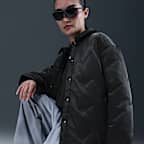 ナイキ スポーツウェア スウッシュ シリーズ ウィメンズ オーバーサイズド キルテッド シャツ ジャケット